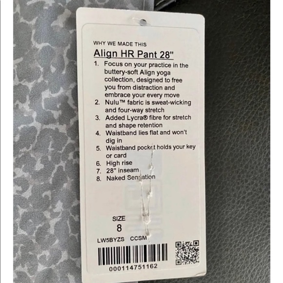 Lululemon HR Align 28” leggings - Picture 2 of 3